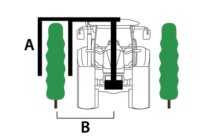 Rinieri Pre Pruning Machine CPL Tower 1 Plus Sensing | 33" Cutting Width for Tractor