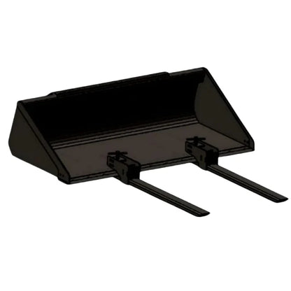 Top Dog Attachments Clamp-On Pallet Forks | Width 4" | Tine Length 41-1/4" | Lift Capacity 2,000 lbs | For Loader