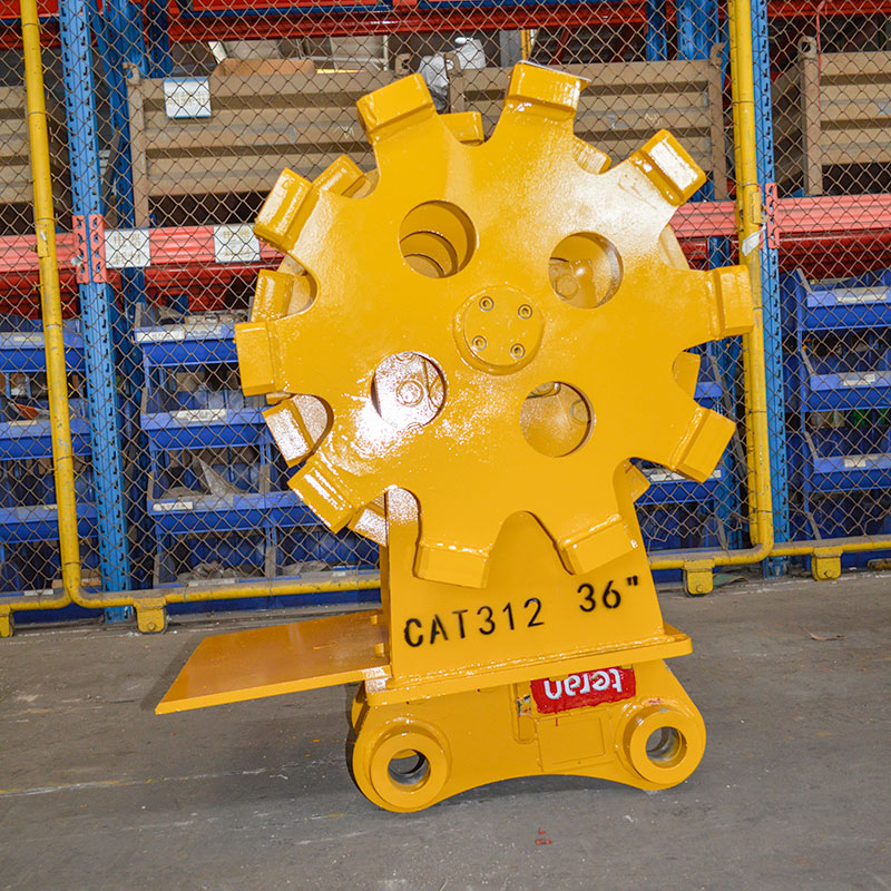 Teran Compactor Wheel | Model CW-310 & CW-312 | Wheel Size 18", 24" & 36" inches| Wheel Count 3 & 5 Wheels | For Excavators