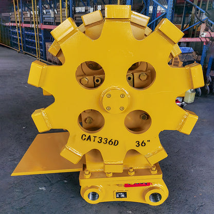 Teran Compactor Wheel | Model CW-330 & CW-336D | Wheel Size 24" & 36" inches | Compaction Wheel Count 3 & 4 | For Excavators