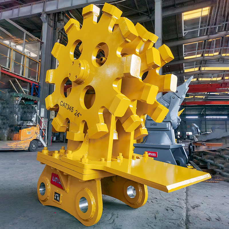 Teran Compactor Wheel | Model CW-345 | Wheel Size 24" & 36" inches | Compaction Wheel Count 3 & 4 | For Excavators