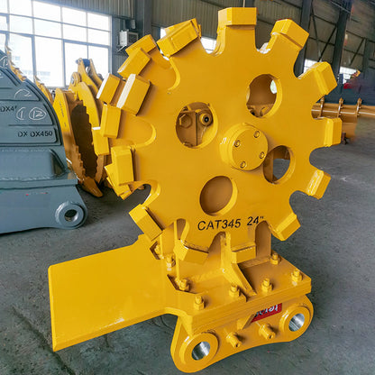 Teran Compactor Wheel | Model CW-345 | Wheel Size 24" & 36" inches | Compaction Wheel Count 3 & 4 | For Excavators