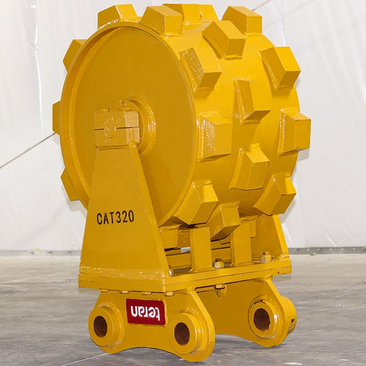 Teran Compactor Wheel | Model CW-320 | Wheel Size 20", 24" & 36" inches | Compaction Wheel Count 3 & 4 | For Excavators