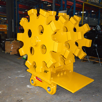 Teran Compactor Wheel | Model CW-320 | Wheel Size 20", 24" & 36" inches | Compaction Wheel Count 3 & 4 | For Excavators