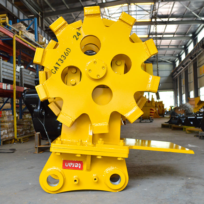 Teran Compactor Wheel | Model CW-330 & CW-336D | Wheel Size 24" & 36" inches | Compaction Wheel Count 3 & 4 | For Excavators