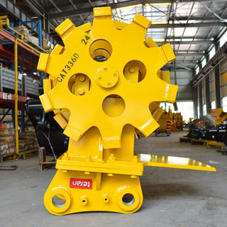 Teran Compactor Wheel | Model CW-330 & CW-336D | Wheel Size 24" & 36" | Machine Size 30‑36 Tons | For Excavators