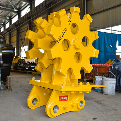 Teran Compactor Wheel | Model CW-330 & CW-336D | Wheel Size 24" & 36" inches | Compaction Wheel Count 3 & 4 | For Excavators