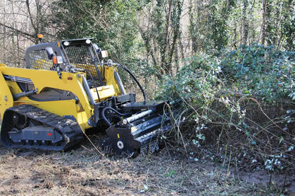 Solesbee's Mulcher | Mulcher Model TC1F-120 | Max Cutting Capacity 14" inches | Hydraulic Flow 100-150 LPM | For Skid Steers