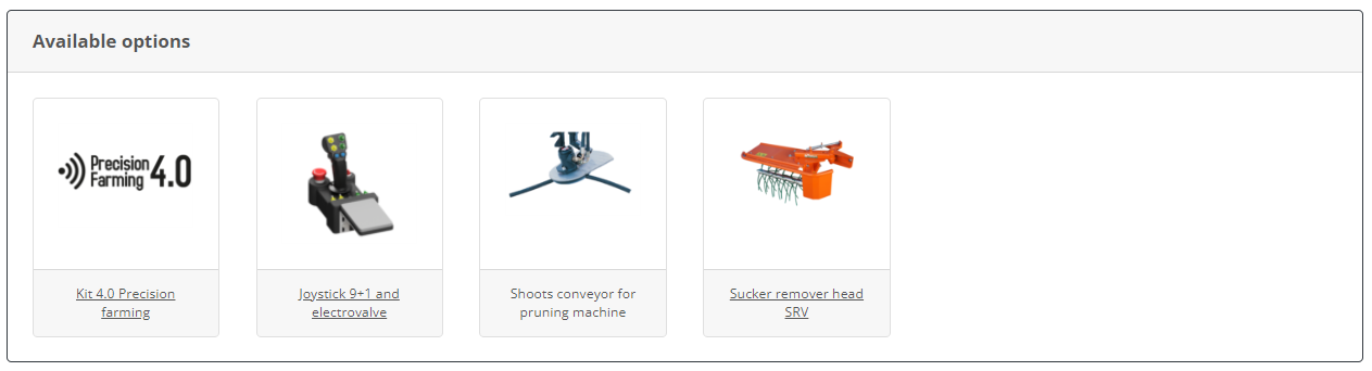 Rinieri Double Trimmer CRV Vision 2 L With Blades | 41"-83" Cutting Width for Tractor