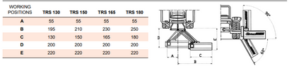 Rinieri Verge Mower TRS | Grass Branch Cutter | 51"-71" Working Width | 30-60HP for Tractor