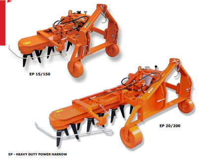 Rinieri EP Heavy Duty Rotary Harrow | 39"-79" Working Width | 40-70HP for Tractor