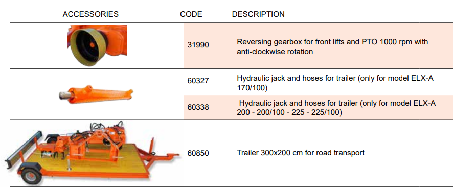 Rinieri Front Mount In-Row Rotary Harrow - ELX-A | 65"-100" Adjustable Working Width | 40-80 HP for Tractor