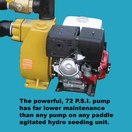 Turbo Turf Hybrid Hydroseeder | Model HY-750-HE & HY-750-HE-P | Width 75" | Capacity 750 Gallons | Honda Engine 2x 13 HP | For Residential, Commercial & Large-Scale Applications