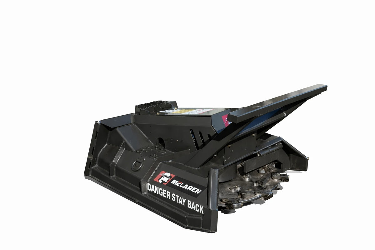 McLaren Industries Forestry Disc Mulcher | Model 60X837X44, 60X837X45, 60X837X60 & 60X837X61 | Disc Size 44" & 60" | 20-60 GPM | For Skid Steers