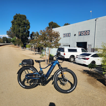 Himiway | Electric Bike | Model D5 2.0 | High-Step & Step-Thru | 750W Hub Motor | 26 x 4.0” Fat Tires | 65 Mile Range | 400 lb Payload | 90Nm Torque | For Commuting, Trail Riding & All-Terrain Adventure