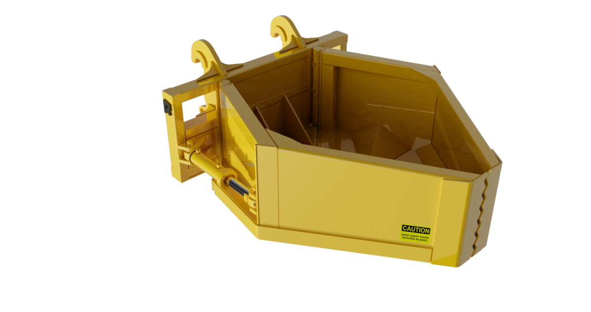 Rockland 66" & 69" CP Cleanup Grapples with Standard Bucket for Loaders