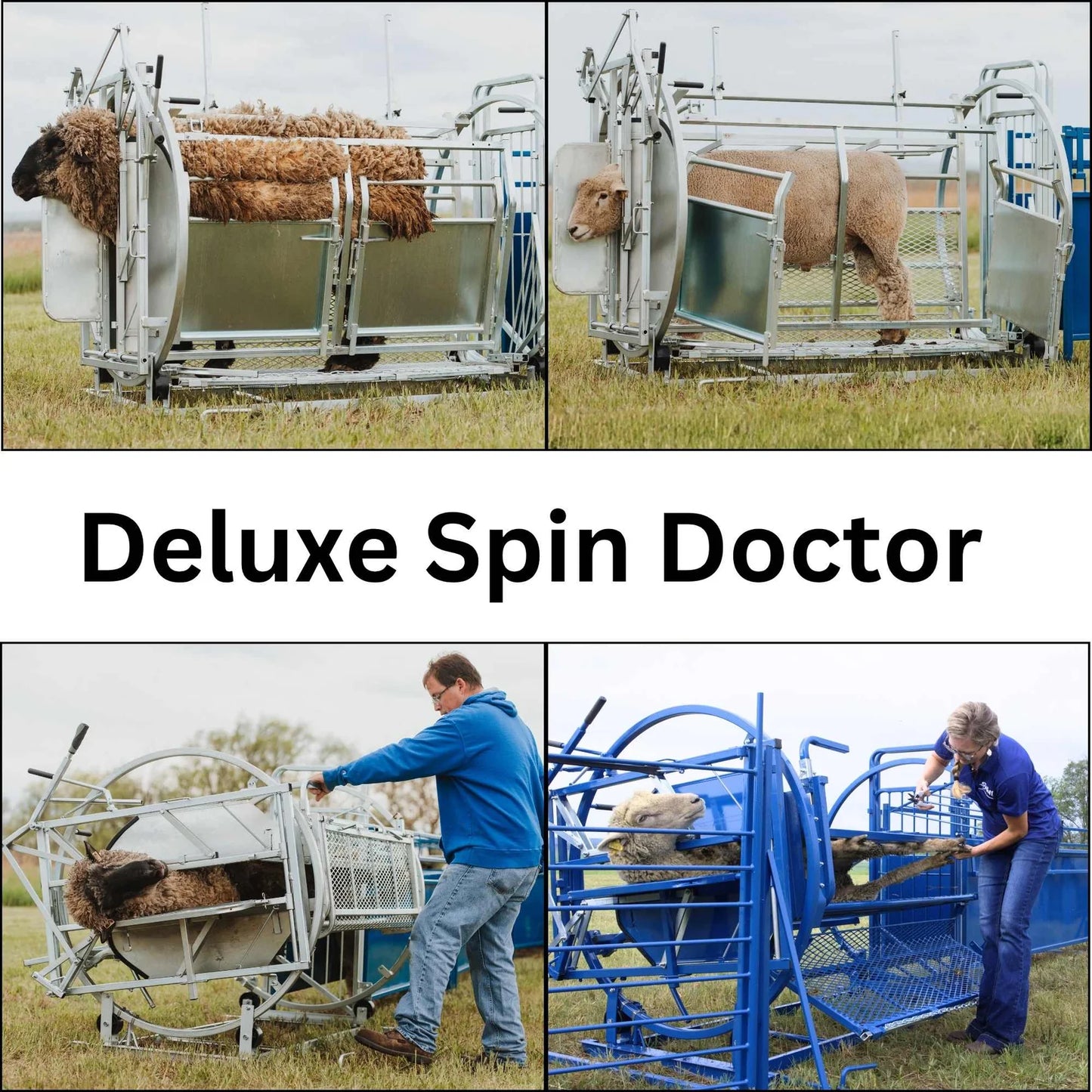 Sydell Deluxe Spin Doctor | #0938 | 46" Width | For Sheep & Goat Hoof Trimming & Handling