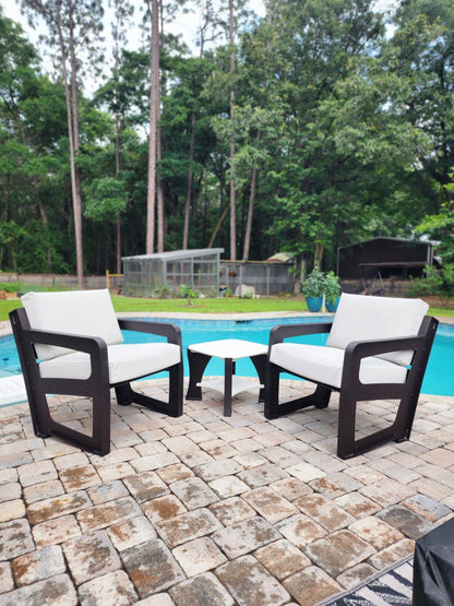 Killer Dock Club Chair | Width 48" | Marine-Grade Aluminum | For Dock, Seawall, Deck & Patio