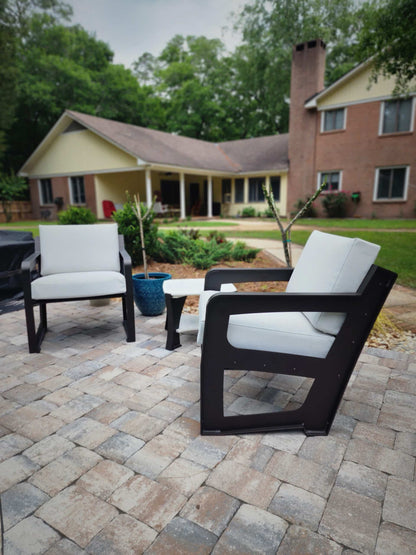 Killer Dock Club Chair | Width 48" | Marine-Grade Aluminum | For Dock, Seawall, Deck & Patio
