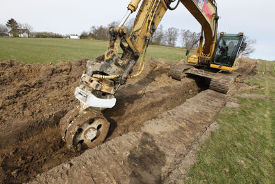 Bedrock Attachments Compaction Wheel | Model ECW1X4 | 4 Wheels | A, 315, B Linkage | Width 36