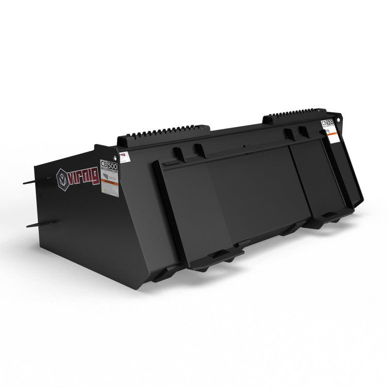 Virnig Concrete Bucket | Models CB500 & CB750 | Widths 63.5" To 82.5" | Hydraulic Flow 15 To 25 GPM | For Skid Steer