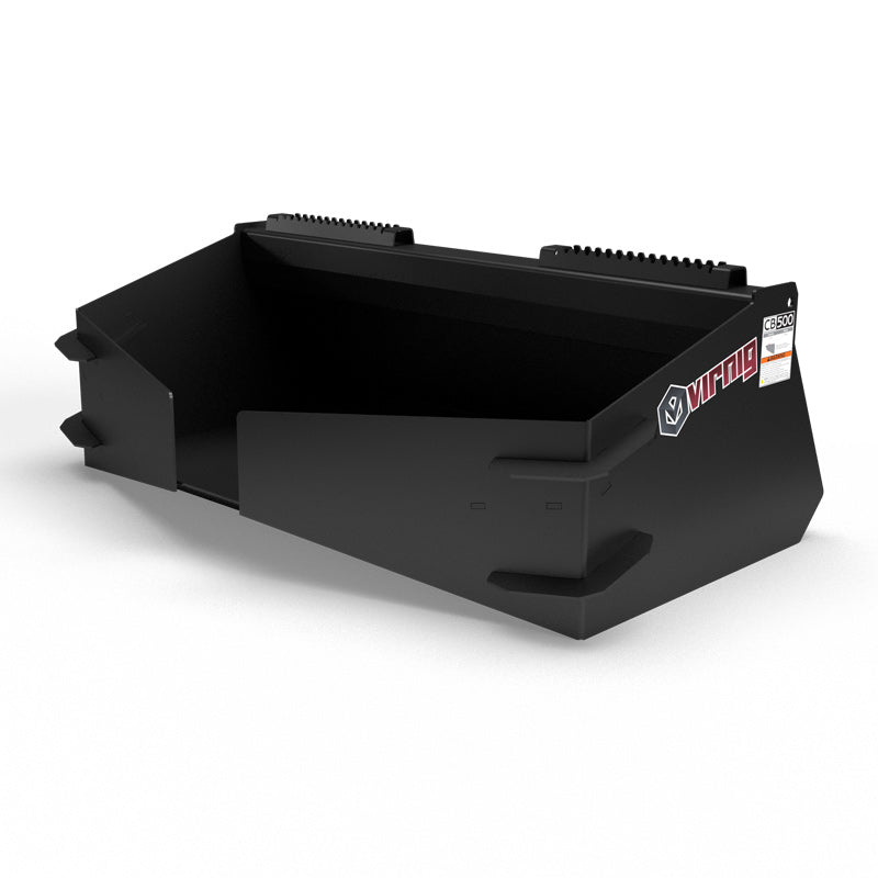 Virnig Concrete Bucket | Models CB500 & CB750 | Widths 63.5" To 82.5" | Hydraulic Flow 15 To 25 GPM | For Skid Steer