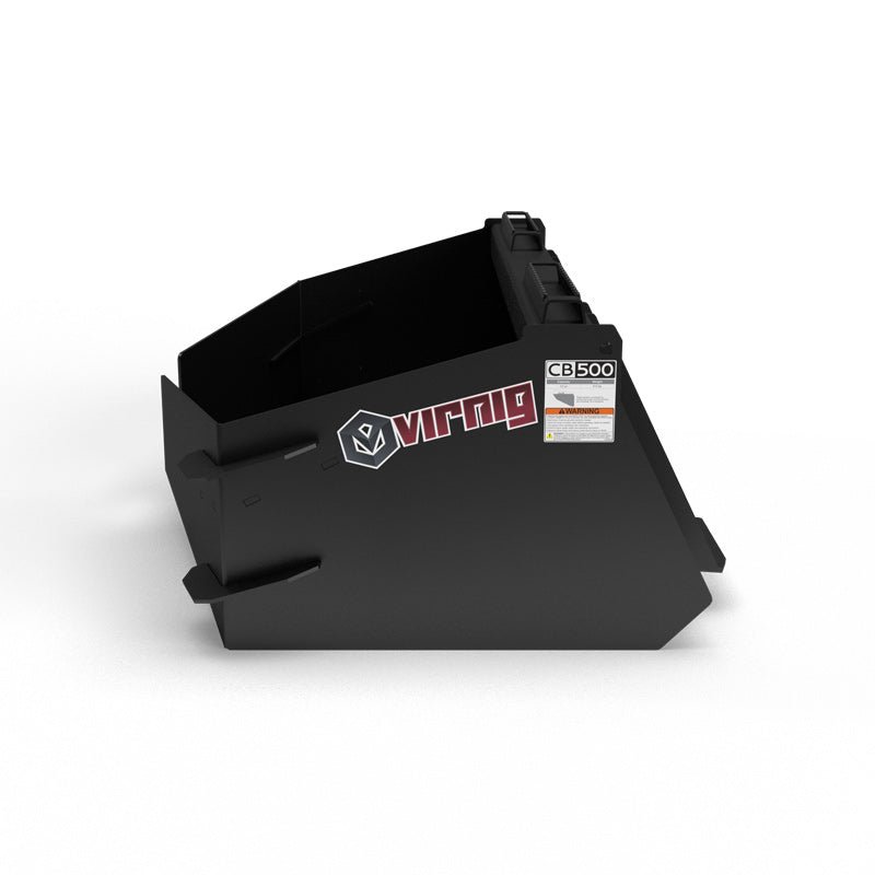 Virnig Concrete Bucket | Models CB500 & CB750 | Widths 63.5" To 82.5" | Hydraulic Flow 15 To 25 GPM | For Skid Steer