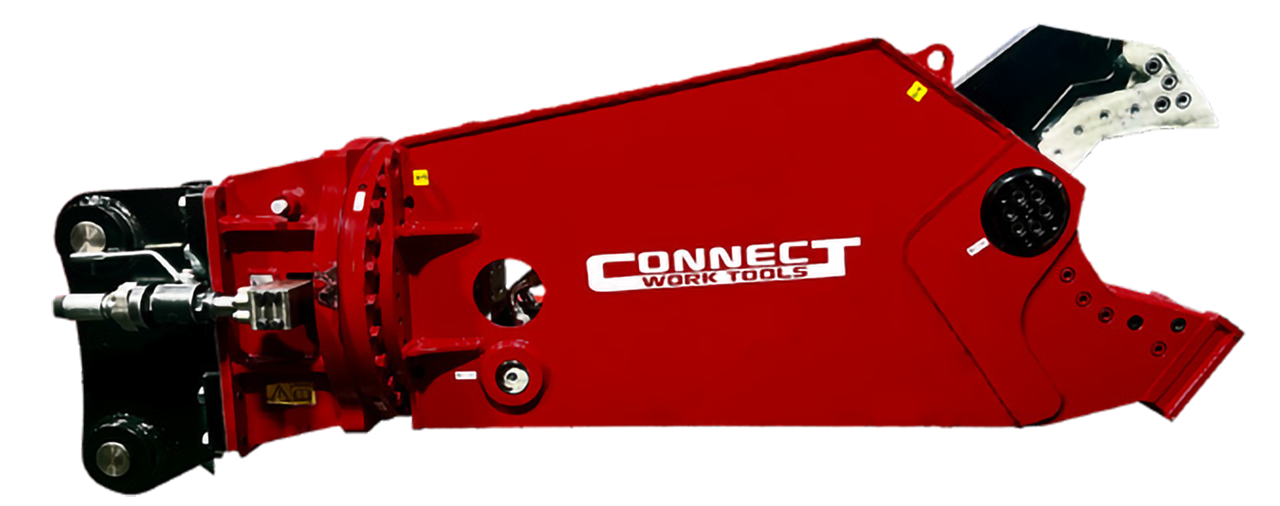 Connect Work Tools Shears | Model CS15 | Jaw Width 16.1" | 25 To 35 GPM | 13.2+ Ton | For Excavators & Skid Steers