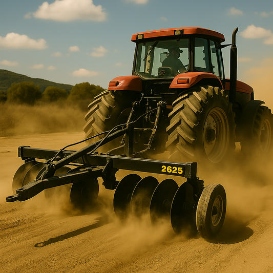 Industrias America Disc Harrow | Model 2626 HD | Cutting Width 10' | Blade Size 26" | Horsepower 70+ HP | For Trucks & Tractors