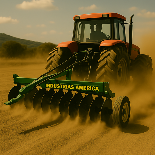 Industrias America Disc Harrow | Model 3-Point Offset 2220 | Blade Size 22" | Cutting Width 7' | Horsepower 45 HP | For Tractors