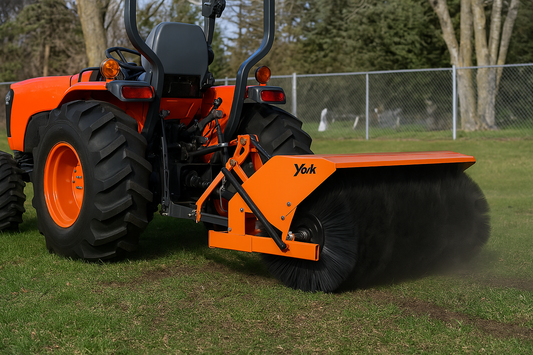 York 3-Point Hitch Rotary Broom | YB32 Series | Sweeping Width 60", 72", 84" & 96" | Hydraulic Drive | Horsepower 20-30 HP | For Tractors