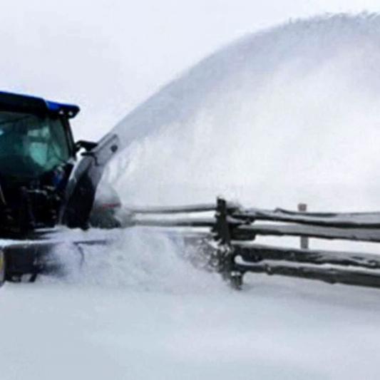 Sundown Rear Mount Double Auger Snowblowers | Models SDSB Series | Cutting Width 87" To 108" | 60 To 125 HP | 10 To 30 GPM | For Skid Steers & Tractors