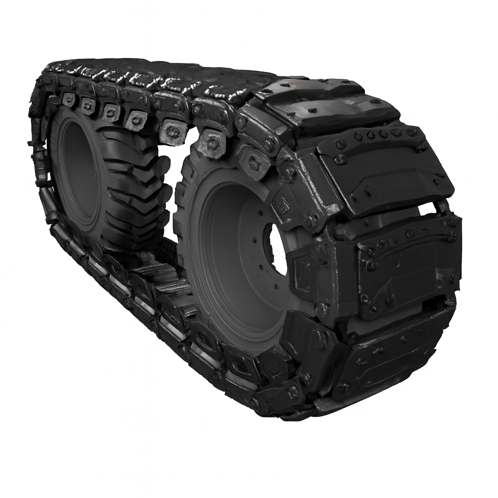 McLaren Industries MAGNUM OTT™ Tracks | Width 10" To 12" | Fits 10" & 12" Tires | Heavy-Duty Over The Tire | Ultimate Traction & Flotation | 8 To 25 GPM | For Skid Loader Tracks