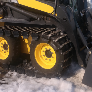 McLaren Industries Maximizer OTT Tracks | Width 102" To 130" | Fits 10" To 14" Tires | Heavy-Duty Steel Traction | 15 To 25 GPM | For Skid Steer, Snow, Mud, Sand & Slopes