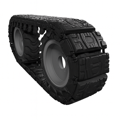 McLaren Industries Rubber OTT Over The Tire Tracks | Width Fits 10"–14" Tires | 8 To 25 GPM | For Skid Steer