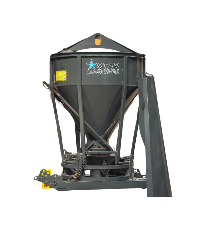 Star Industries Crane & Forklift Concrete Bucket | Width 49" | 6–35 GPM | For Mini Skid Steers