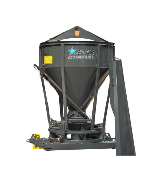 Star Industries Crane & Forklift Concrete Bucket | Width 49" | 6–35 GPM | For Mini Skid Steers