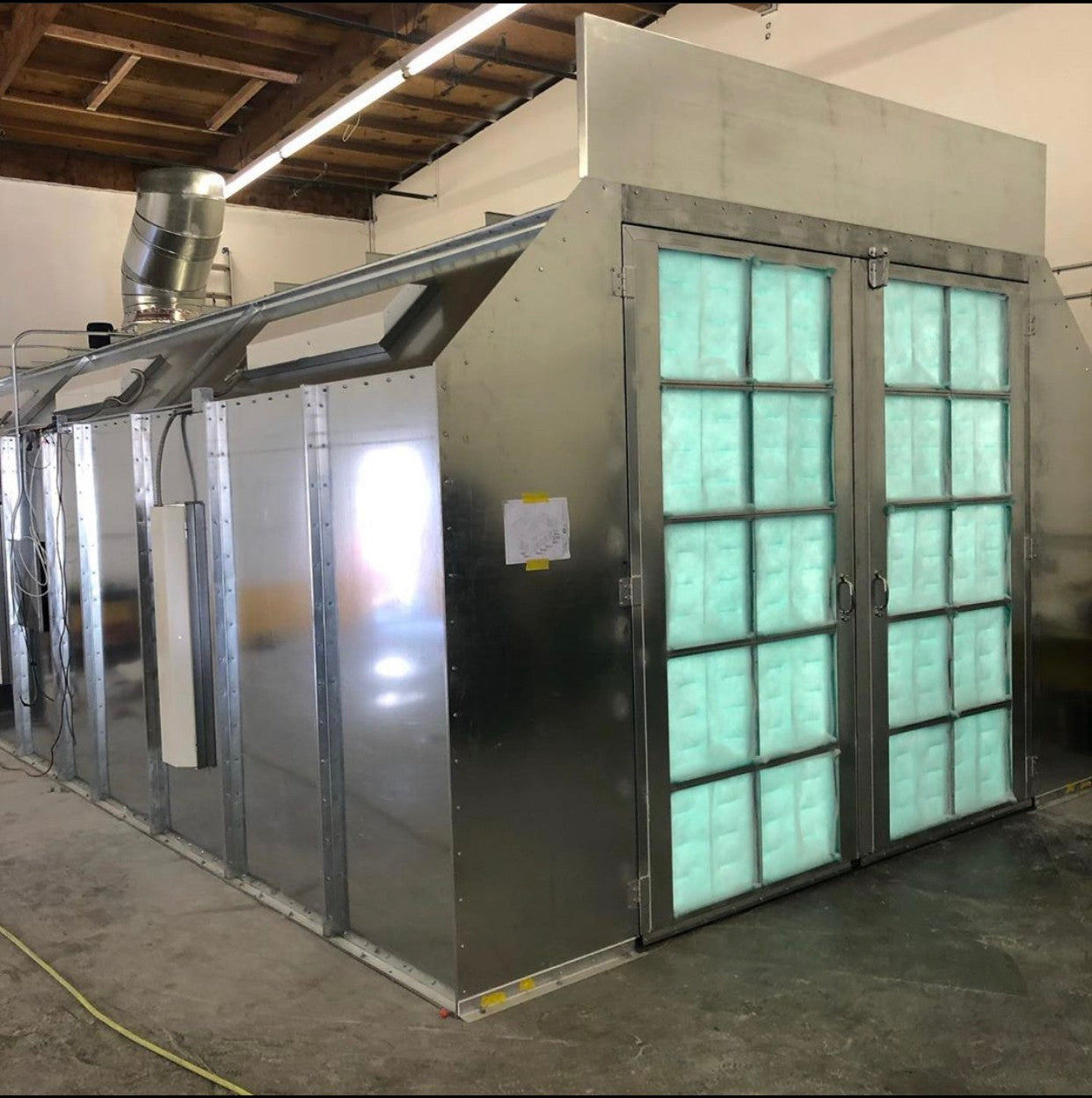 Platinum Finishing Paint Booth Systems Industrial Size Silver Edition Truck Cross Flow Paint Booth