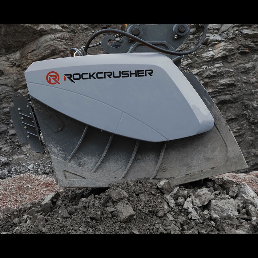 RockZone Rock Crusher Attachment | RCR Series | Width 43" - 72" | Machine Size 10 - 35+ Tons | For Excavators