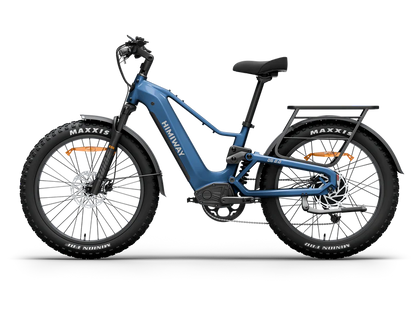 Himiway | Electric Bike | Model D5 2.0 | High-Step & Step-Thru | 750W Hub Motor | 26 x 4.0” Fat Tires | 65 Mile Range | 400 lb Payload | 90Nm Torque | For Commuting, Trail Riding & All-Terrain Adventure