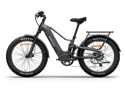 Himiway | Electric Bike | Model D5 2.0 | High-Step & Step-Thru | 750W Hub Motor | 26 x 4.0” Fat Tires | 65 Mile Range | 400 lb Payload | 90Nm Torque | For Commuting, Trail Riding & All-Terrain Adventure