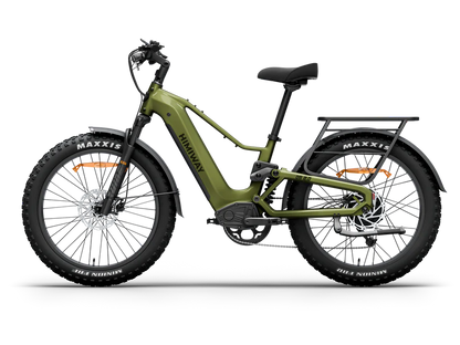 Himiway | Electric Bike | Model D5 2.0 | High-Step & Step-Thru | 750W Hub Motor | 26 x 4.0” Fat Tires | 65 Mile Range | 400 lb Payload | 90Nm Torque | For Commuting, Trail Riding & All-Terrain Adventure