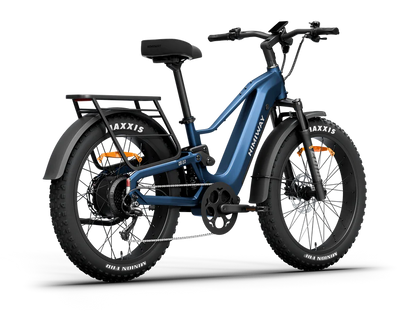 Himiway | Electric Bike | Model D5 2.0 | High-Step & Step-Thru | 750W Hub Motor | 26 x 4.0” Fat Tires | 65 Mile Range | 400 lb Payload | 90Nm Torque | For Commuting, Trail Riding & All-Terrain Adventure