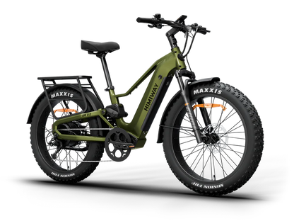 Himiway | Electric Bike | Model D5 2.0 | High-Step & Step-Thru | 750W Hub Motor | 26 x 4.0” Fat Tires | 65 Mile Range | 400 lb Payload | 90Nm Torque | For Commuting, Trail Riding & All-Terrain Adventure