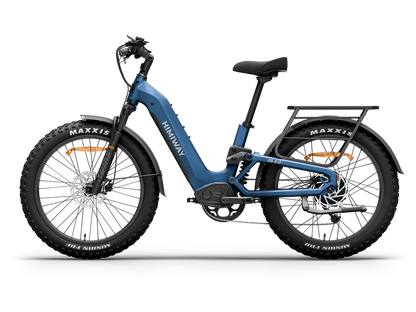 Himiway | Electric Bike | Model D5 2.0 ST (Step-Thru) | 750W Hub Motor | 26 x 4.0” Fat Tires | 65 Mile Range | 400 lb Payload | 90Nm Torque | For Urban Commuting & All-Terrain Adventure