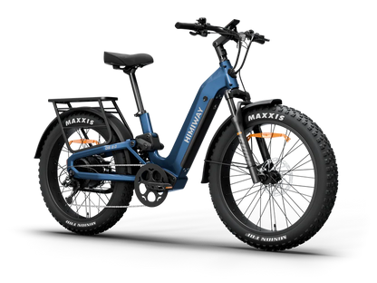Himiway | Electric Bike | Model D5 2.0 ST (Step-Thru) | 750W Hub Motor | 26 x 4.0” Fat Tires | 65 Mile Range | 400 lb Payload | 90Nm Torque | For Urban Commuting & All-Terrain Adventure