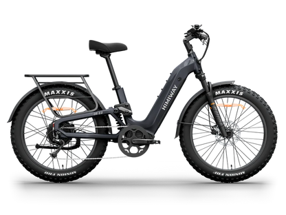 Himiway | Electric Bike | Model D5 2.0 ST (Step-Thru) | 750W Hub Motor | 26 x 4.0” Fat Tires | 65 Mile Range | 400 lb Payload | 90Nm Torque | For Urban Commuting & All-Terrain Adventure
