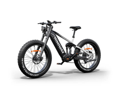 Himiway | Electric Bike | Model D7 Pro Mountain | 1000 W Mid-Drive Motor (1.34 HP) | 26 x 4.0” Fat Tires | 60 To 80 Mile Range | 400 lb Payload | 160 Nm Torque | For Extreme Trail & Backcountry Riding