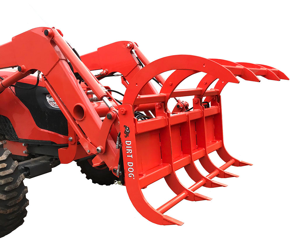 Dirt Dog Double Arm AG Grapple | Overall Width 60" & 72" inches | Maximum Horsepower 70 HP | For Tractors