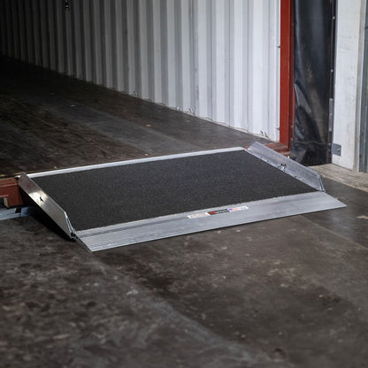 Heavy Duty Ramps Aluminum Dock Board | Model DB-20-72-48-GRIT | Size 48" L x 72" W | Capacity 20,000 lb | Horsepower 23 HP | For Warehouses, Loading Docks & Forklifts